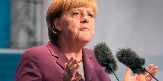 La canciller alemana, Angela Merkel, durante una intervención este viernes. | Afp