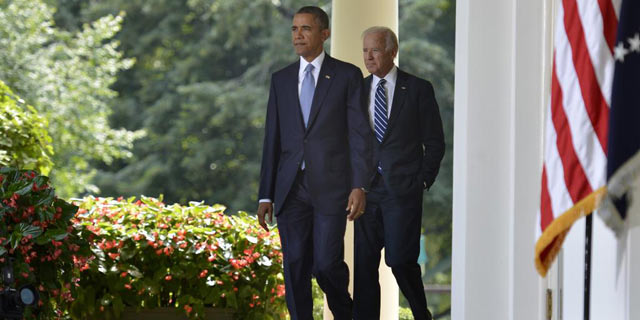 Barack Obama comparece junto a Joe Biden para anunciar su decisin sobre Siria. | Reuters