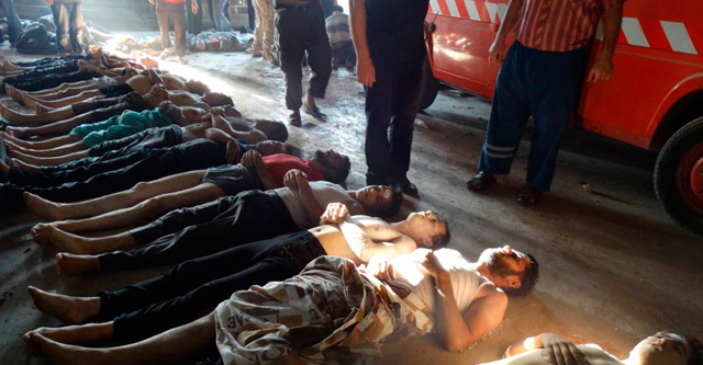 Víctimas del ataque con armas químicas en Siria el 21 de agosto. | Reuters