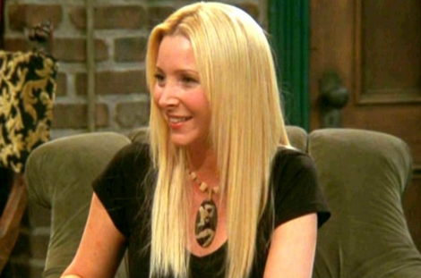 Lisa Kudrow, Phoebe en 'Friends', en una escena de la serie.