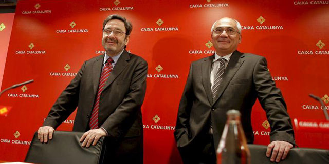 Serra y Tod, presidente y director general de la caja, en la presentacin del estado de cuentas.