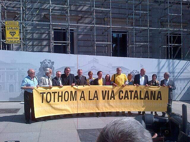 Imagen de la reivindicación difundida por el diputado de ERC Joan Tardà.