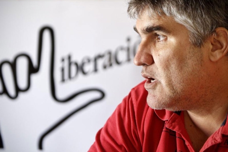 Carlos Payá, en la sede del Movimiento Cristiano Liberación cubano en Madrid. | Alberto Di Lolli