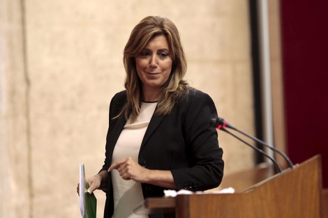 Susana Daz, en el debate de investidura. | E. Lobato