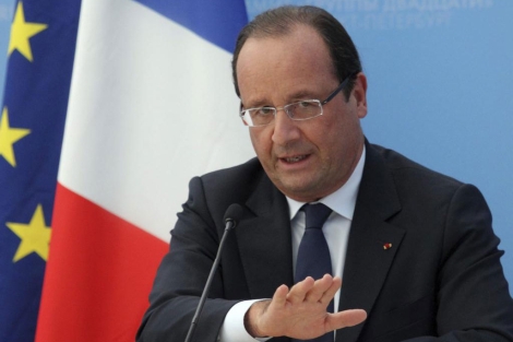 Hollande, durante una rueda de prensa en el G-20. | Efe