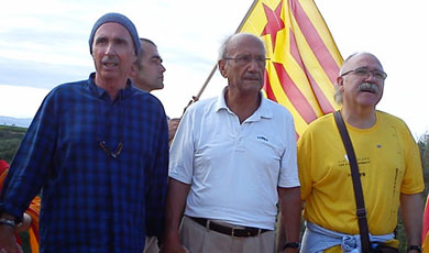 Llus Llach, Pere Portabella y Carod-Rovira.| VEA MS FOTOS