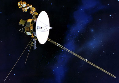 Recreacin artstica de la sonda Voyager 1. | NASA