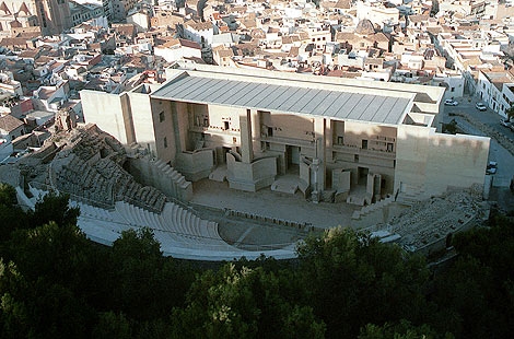 Vista area del Teatro Romano de Sagunto. | Vicent Bosch