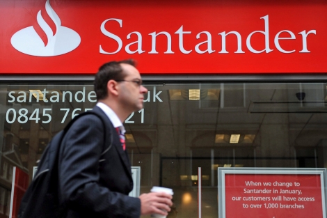 Imagen de la sede principal del Santander en Londres