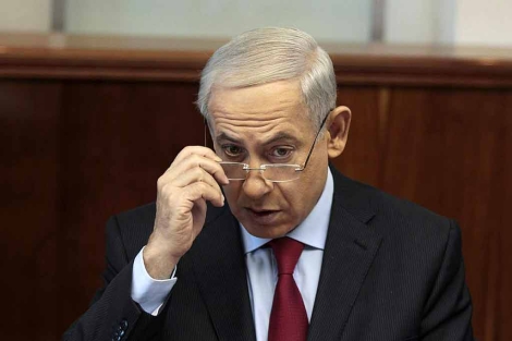 El 'premier' israelí, Benjamin Netanyahu, en una reunión en Jerusalén. | Reuters