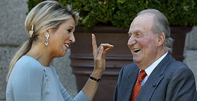 Mxima de Holanda y Don Juan Carlos, en Zarzuela. | Efe MS FOTOS