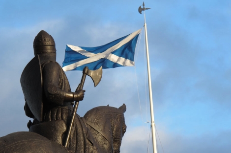 Estatua de Roberto I de Escocia en Bannockburn. | C. F.