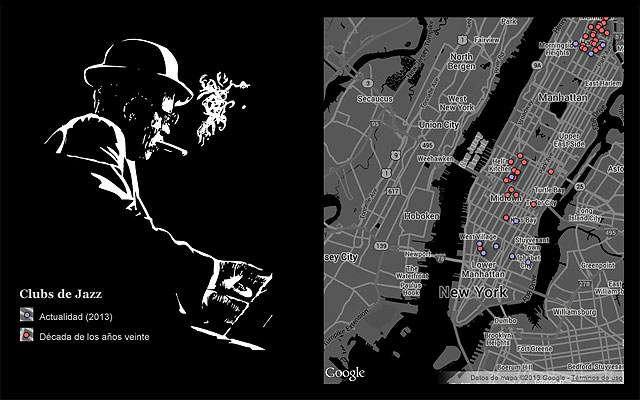 Vea el mapa del jazz de Nueva York.