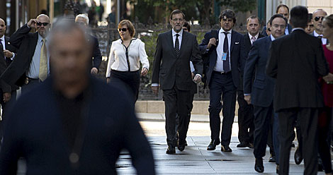 El Presidente del Gobierno pasea por las calles de Nueva York durante su visita. | Diego Crespo