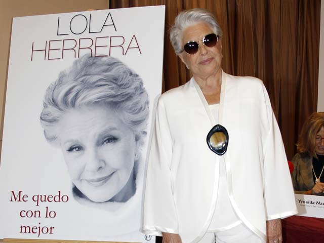 Lola Herrera durante la presentacin de sus memorias. | Gtres