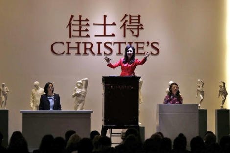 Momento de la primera subasta de Christie's en Shanghi. | Reuters