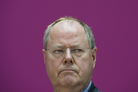 Peer Steinbrueck, antes de dimitir de sus cargoas al frente del SPD.