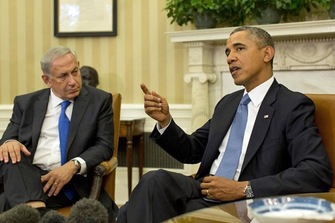 Netanyahu y Obama, en la Casa Blanca.| Reuters