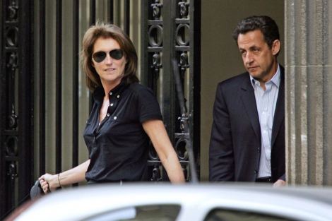 Ccilia Attias junto a Sarkozy, cuando an estaban casados, en 2007. | Afp