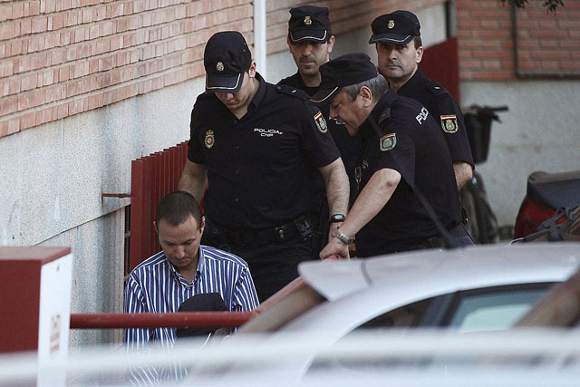 José Bretón, trasladado por la policía durante el juicio. | Madero Cubero