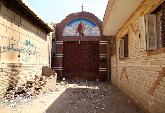 Una iglesia en Kirdasa, a las afueras de El Cairo, destrozada por los islamistas.| F.C.