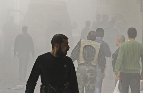 Imagen del distrito de al-Mashhad, en Alepo, tras un bombardeo.| Reuters