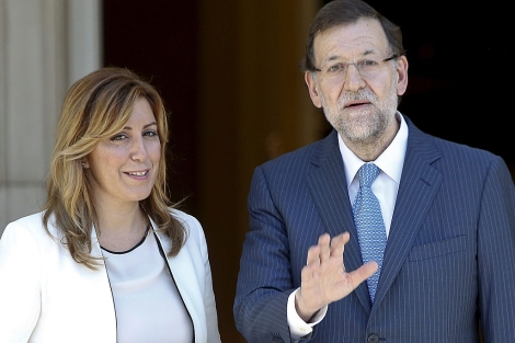 Susana Daz con el presidente Mariano Rajoy. | A. Di Lolli