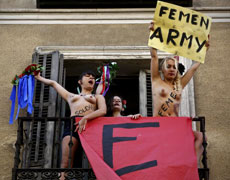 Protesta de Femen. | Alberto di Lolli