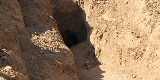 Entrada del túnel descubierto por Israel. | Sal Emergui