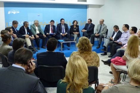 Reunin del Consejo de Direccin del PP valenciano en Castelln. | PPCV