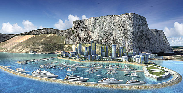 Imagen de cómo quedaría el proyecto Eastside que ahora vuelve a impulsar Gibraltar.