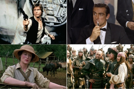 'Star Wars', 'James Bond', 'Memorias de frica' y 'Piratas del caribe', pelculas del repertorio.