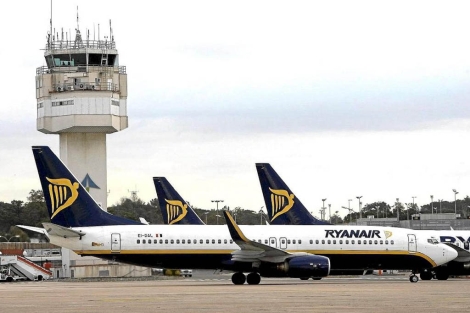 Aviones de Ryanair en Girona. | El Mundo