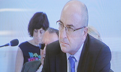 Imagen de Gonzlez Pons declarando por videoconferencia