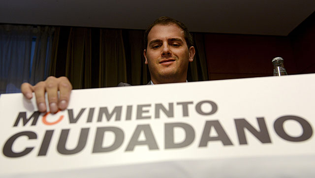 El líder de Ciutadans, Albert Rivera, en la presentación de Movimiento Ciudadano. | Bernardo Díaz