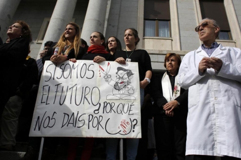 Protesta de los cientficos del CSIC. | Reuters