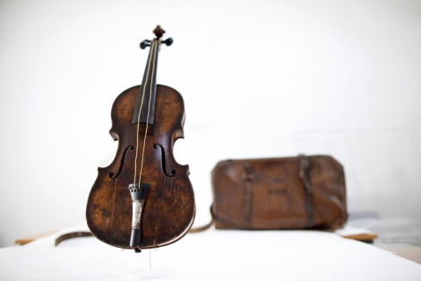 El violín del Wallace Hartley. | Afp