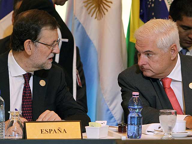 Mariano Rajoy, con el presidente de Panam, Ricardo Martinelli | Foto: Efe / Alejandro Ernesto.