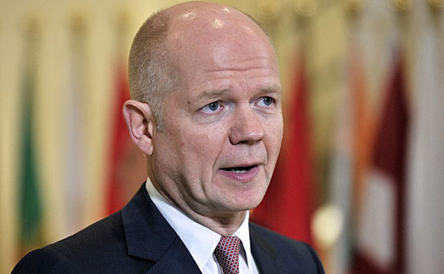 El ministro británico de Asuntos Exteriores, William Hague. | Afp
