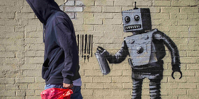 Un grafiti de Banksy en Nueva York. | Reuters