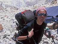 Edurne, en el campo base del Everest, el ao pasado.