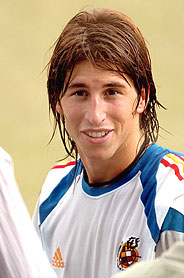 Sergio Ramos, con la camiseta de la seleccin espaola. (Foto: EFE)
