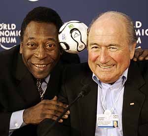 Blatter con Pel. (Foto: REUTERS)