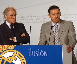 Caldern y Mijatovic, durante la presentacin de su candidatura. (Foto: EFE)