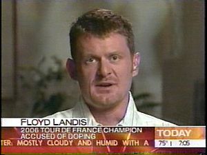 Landis, durante su participacin en un programa de televisin. (Foto: AP)