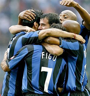 El Inter celebra uno de sus goles. (Foto: AP)