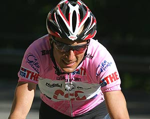 Basso, durante el ltimo Giro de Italia. (Foto: AP)