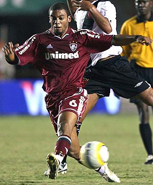 Marcelo, con el Fluminense. (EFE)