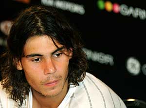 Rafael Nadal tras su eliminacin ante Fernando Gonzlez. (Foto: AFP)
