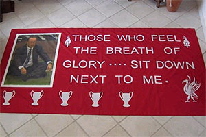 Una de las banderas que los aficionados del Liverpool mostrarn en la final de la Champions. (Liverpoolfc.tv)